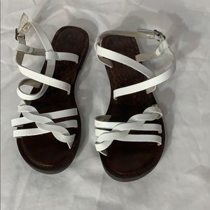 Time and tru white sandals size 6